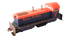 Image of the RXR Models SW Series - Retro Orange/Blue (HO Scale) Image of the RXR Models SW Series - Retro Orange/Blue (HO Scale)