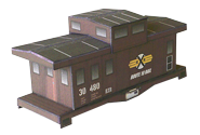 Image of the RXR 30ft Caboose - Brown Image of the RXR 30ft Caboose - Brown
