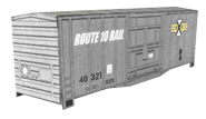 Image of the RXR 40ft Boxcar - Gray Image of the RXR 40ft Boxcar - Gray