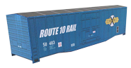 Image of the RXR 50ft Boxcar - Teal Image of the RXR 50ft Boxcar - Teal