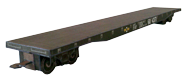 Image of the RXR 60' Flatcar (Black) Image of the RXR 60' Flatcar (Black)